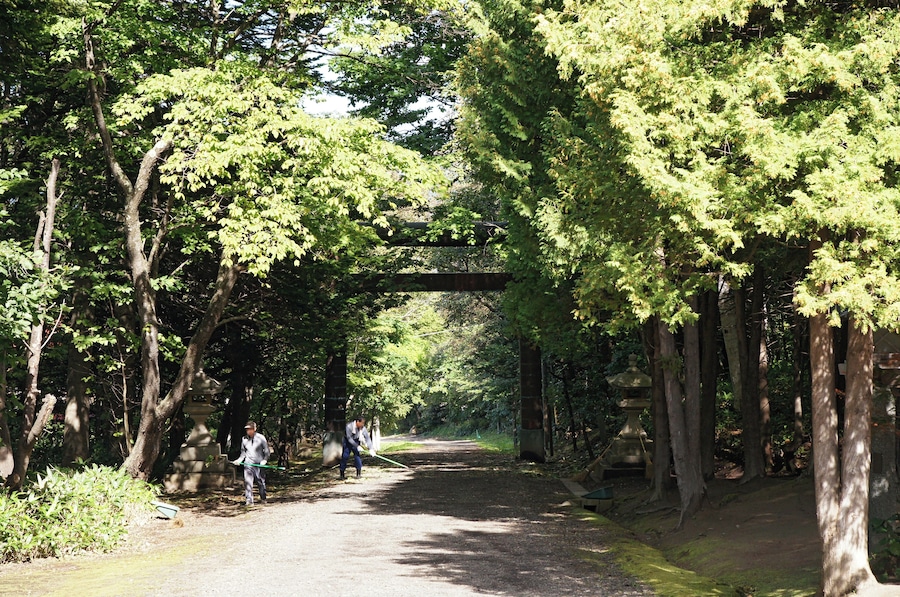 Abashiri-jinja in Abashiri, Hokkaido prefecture, Japan