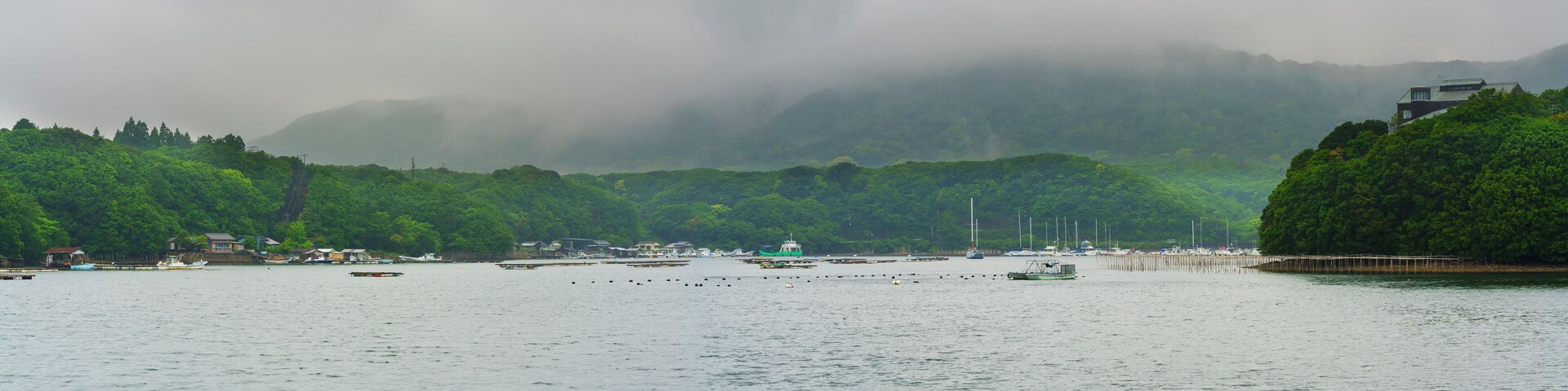 Beautiful scenery of Ago bay , Shima city , Mie , Japan
