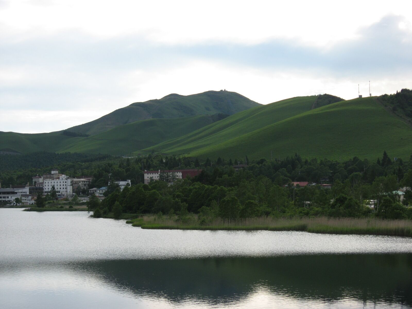 Mount Kuruma (Kuruma-yama) as seen from Lake Shirakaba