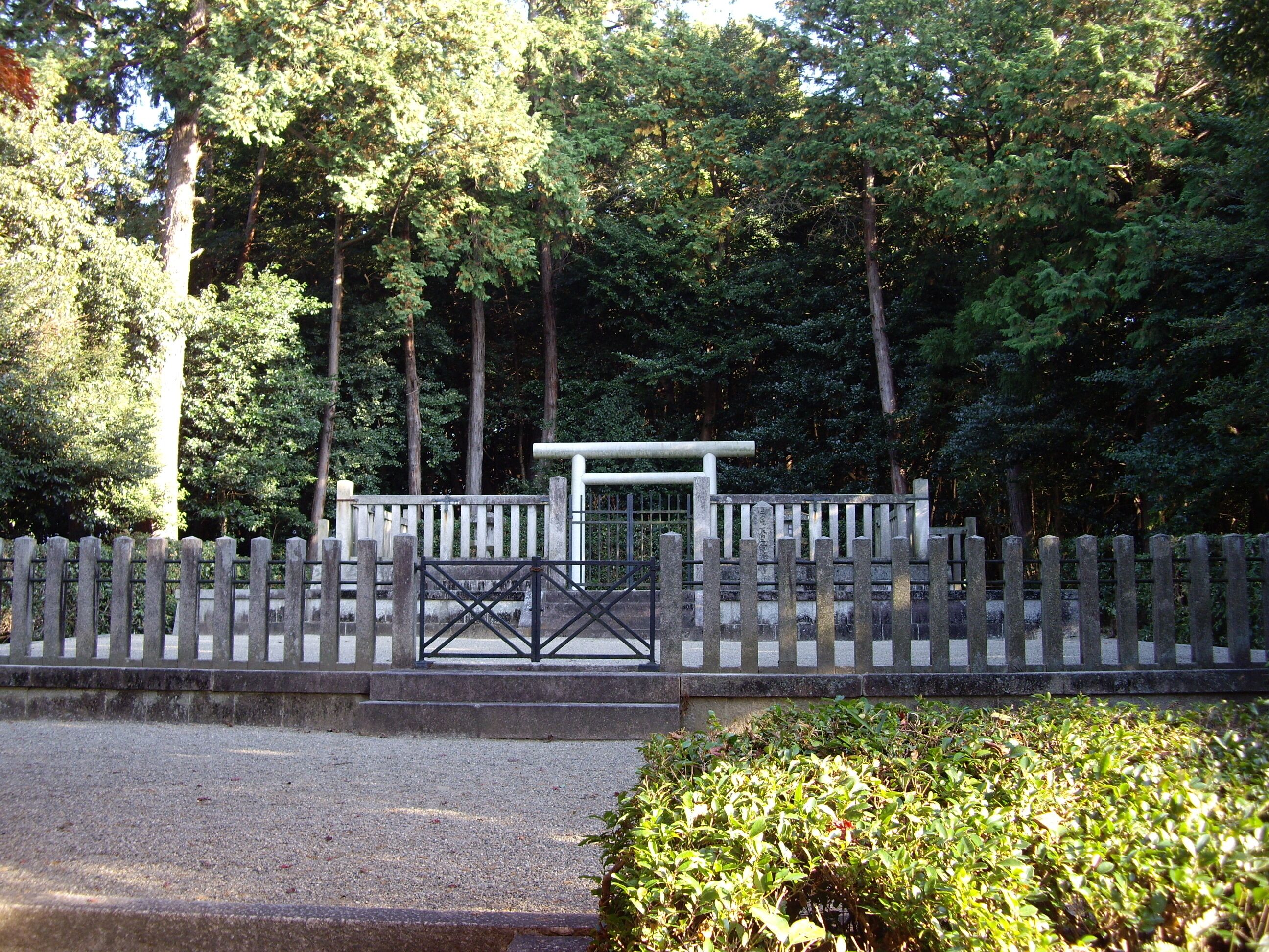 The Mausoleum of Emperor Kōgen, in Kashihara, Nara Prefecture, Japan