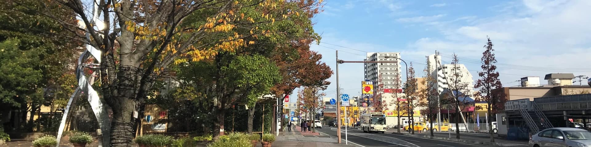 駅前交番西交差点東側の様子