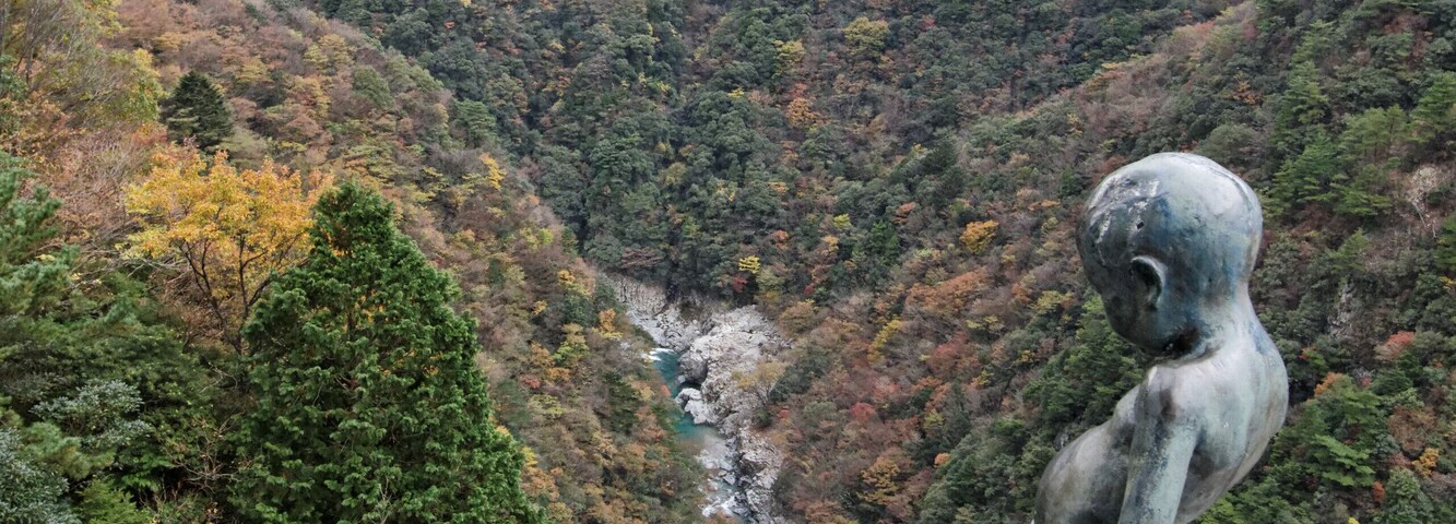 This used to be the thing to do to show who's bravest. It is a long drop!