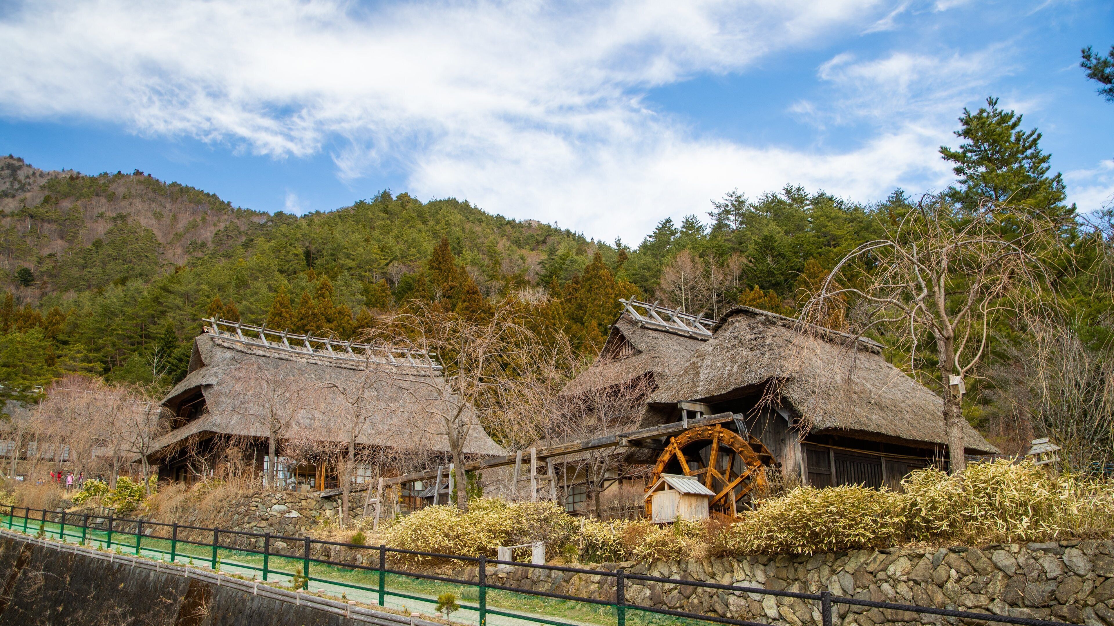 Lake Saiko Iyashi no Sato NENBA featuring a small town or village