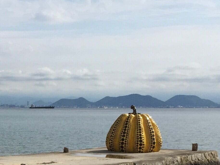 Part of the outdoor art collection from Benesse Museum. Apparently very famous internationally!