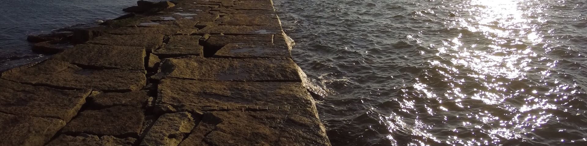 Just shy of a mile hike out