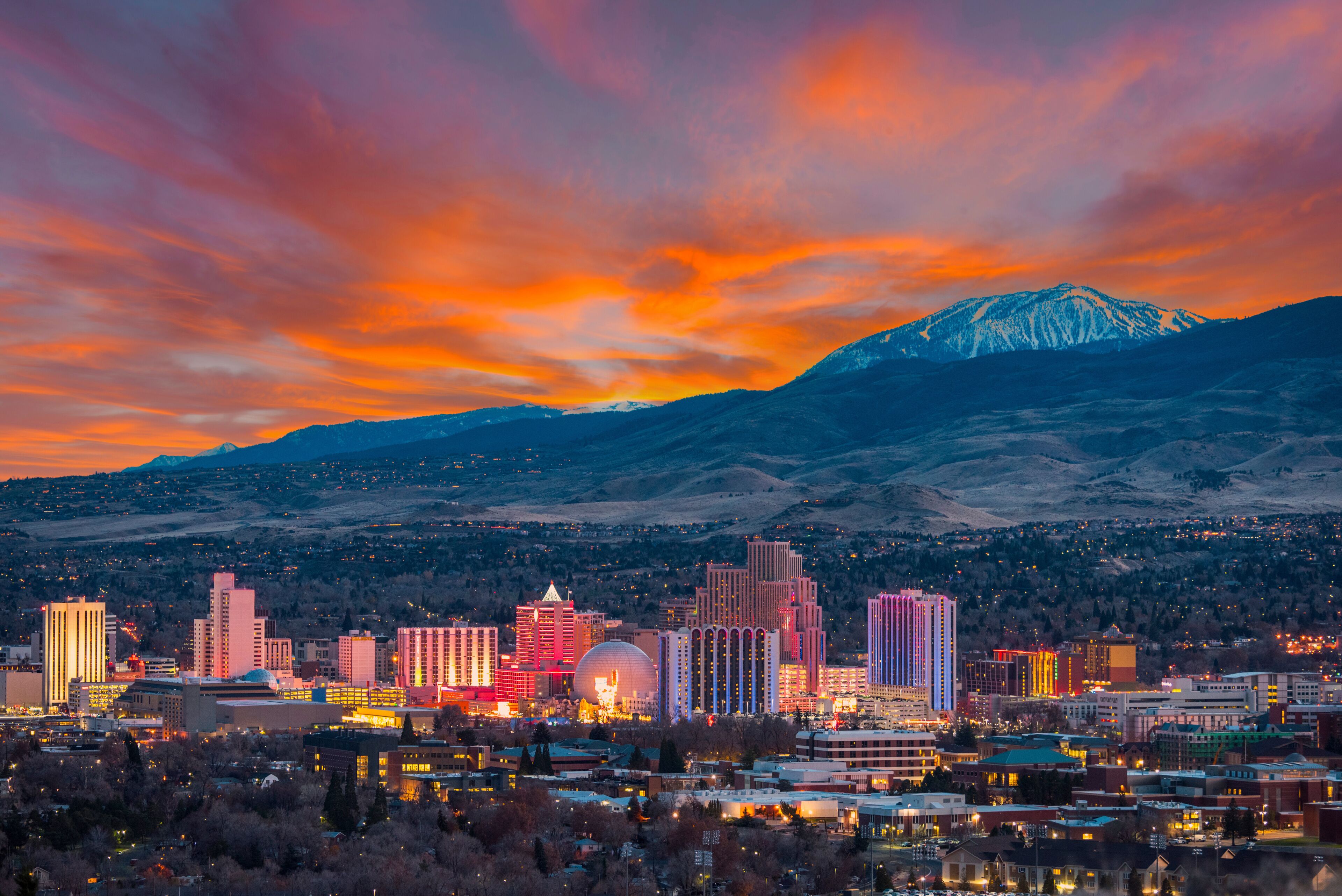 Reno, Nevada skyline