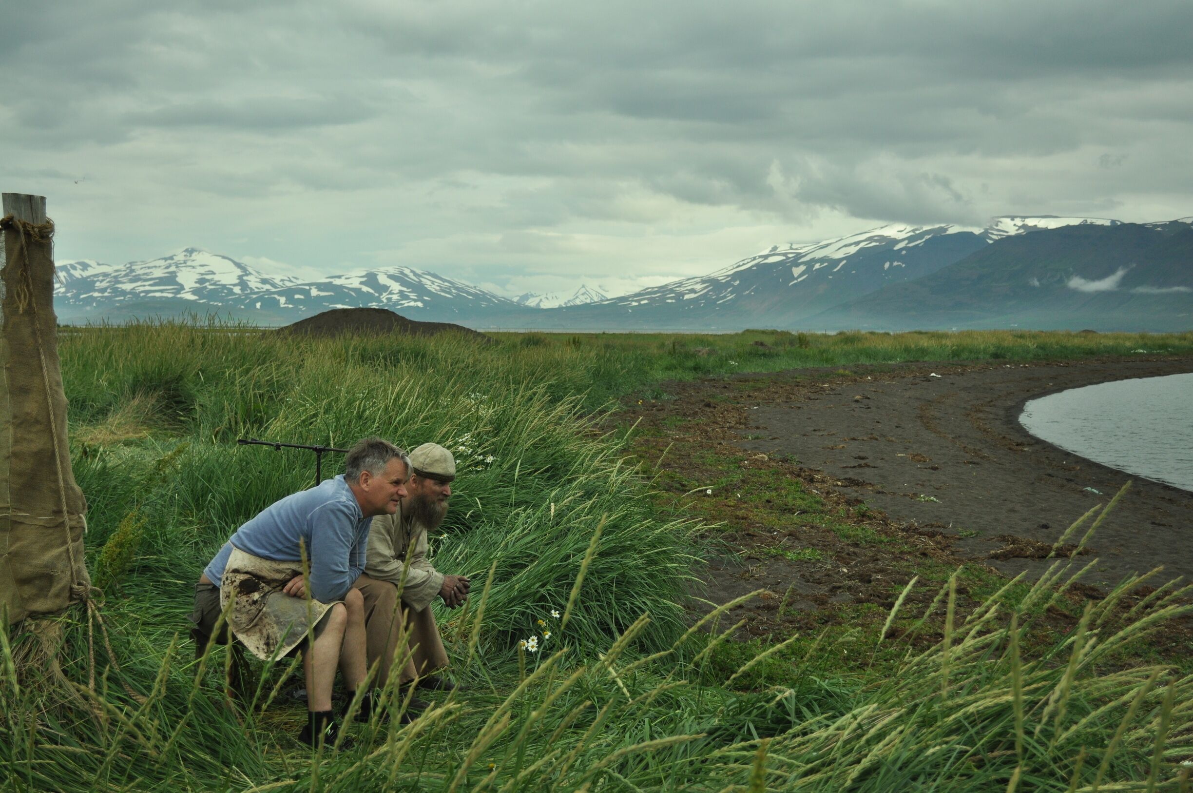 These two men were photographers at a local festival. They used a camera from the 1850s that had been renovated. The photos were on plates and took hours to develop, they men used dangerous chemicals like cyanide in the process. When the photos came out no one could believe how clear they were. It was hard to tear my eye away from the plates.  They were real, simple and serene. 