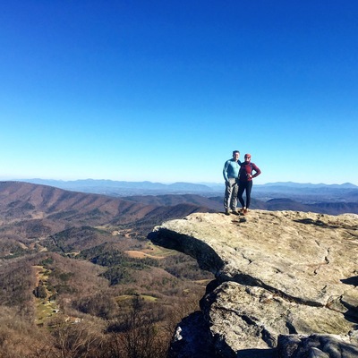 4 mi in on the Appalachian trail, it's an easy hike but takes a little bit