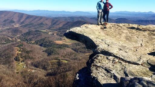 4 mi in on the Appalachian trail, it's an easy hike but takes a little bit
