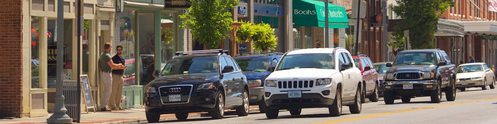 Roanoke showing street scenes and heritage elements