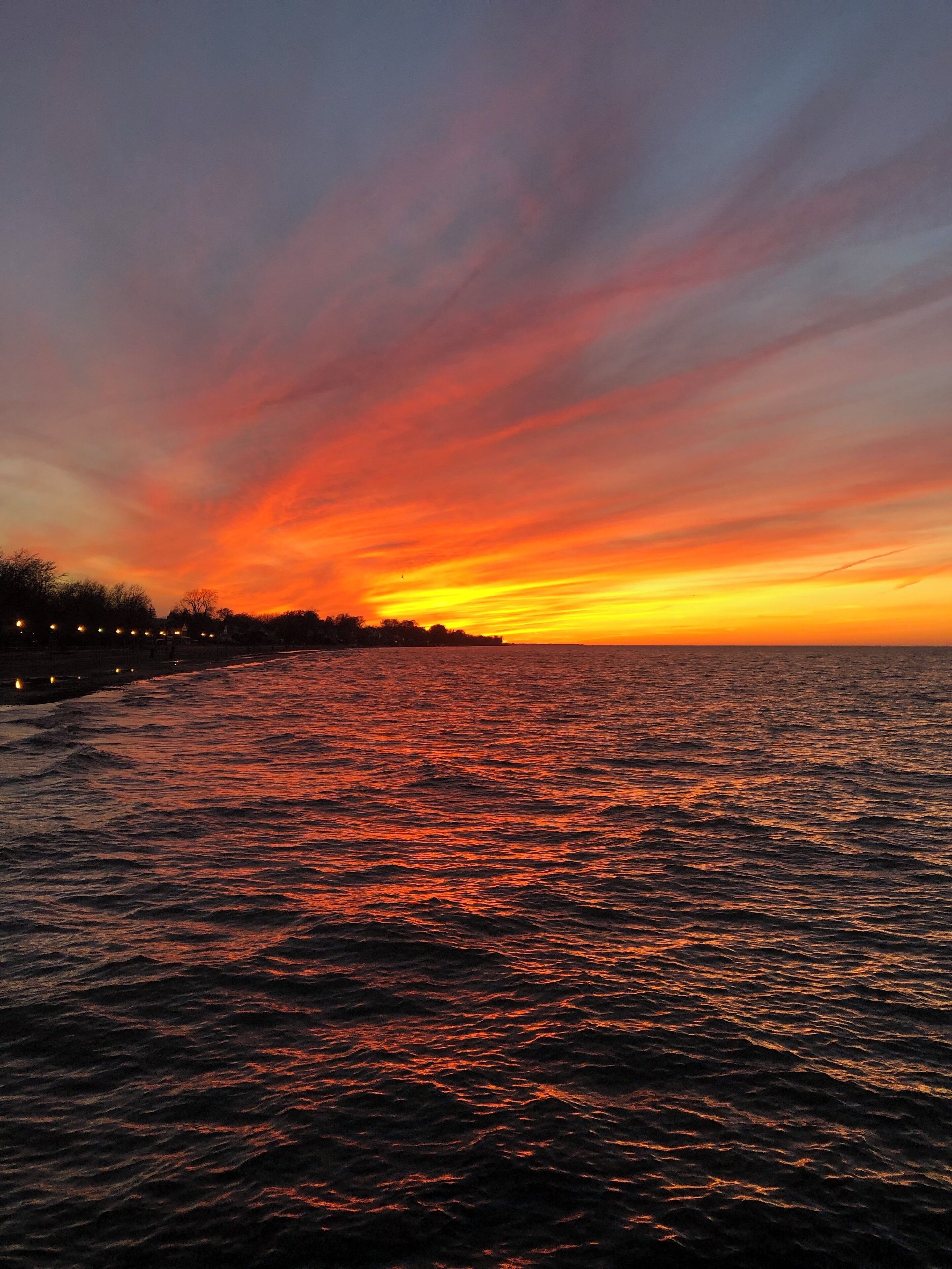 The sky was on fire over in ny #adventure