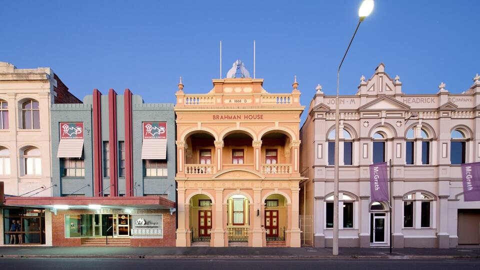 Rockhampton ofreciendo arquitectura patrimonial, elementos patrimoniales y escenas cotidianas