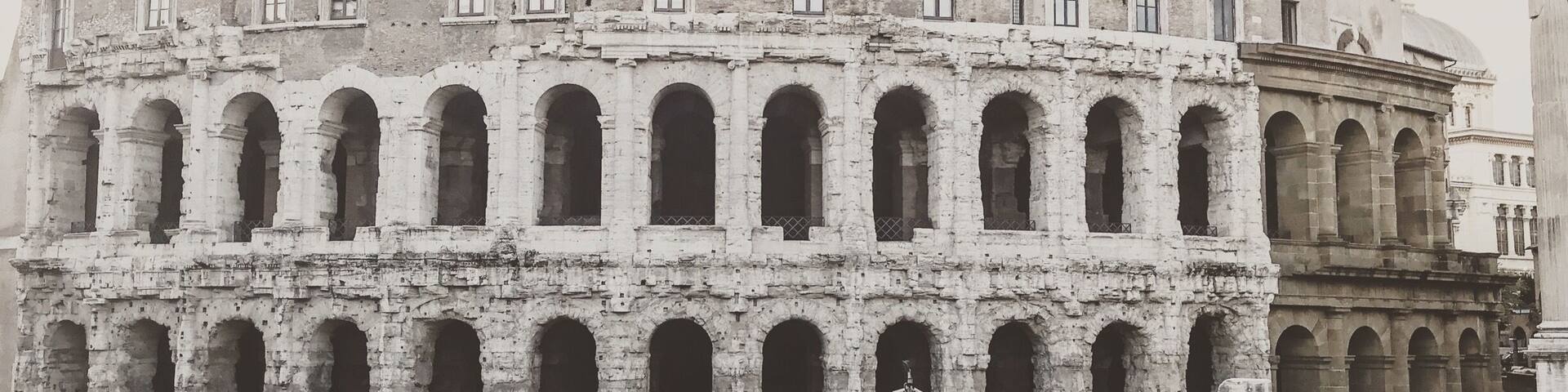 I think this is my favorite building in Rome, the Teatro di Marcello. The bottom portion, which closely resembles the Colosseum, was built in about 13 BC, and are the ruines of an ancient Roman open-air theater. The top, more ‘modern’ portion, was added on in the early 1100’s and is currently the home of some of Rome’s richest citizens.