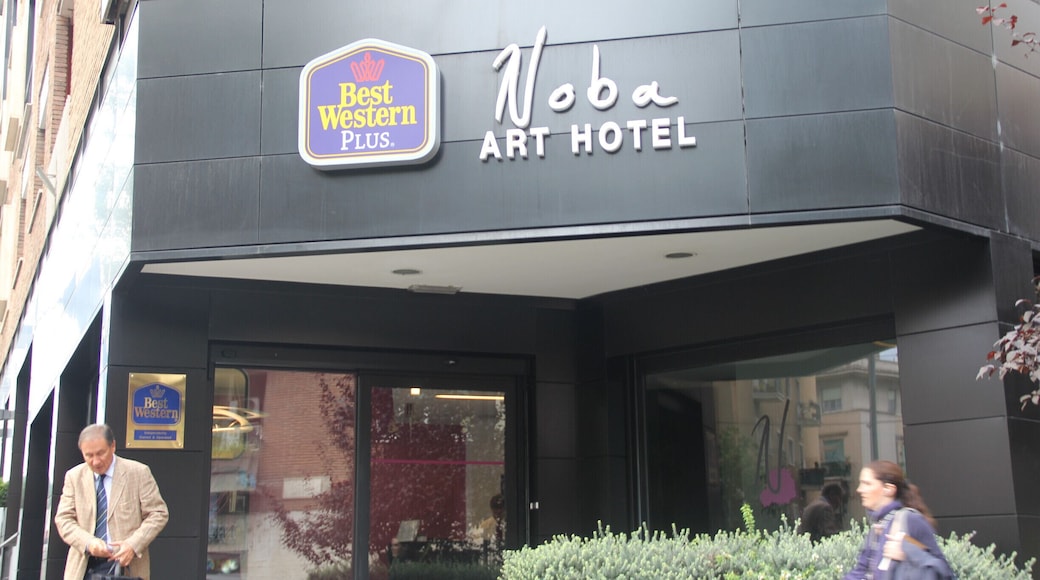 This is a really great hotel! It is located about 15 minutes away from all of the historic sites. Public transportation is easy to use in Rome and there is a bus stop directly across from the hotel. I absolutely loved staying here!