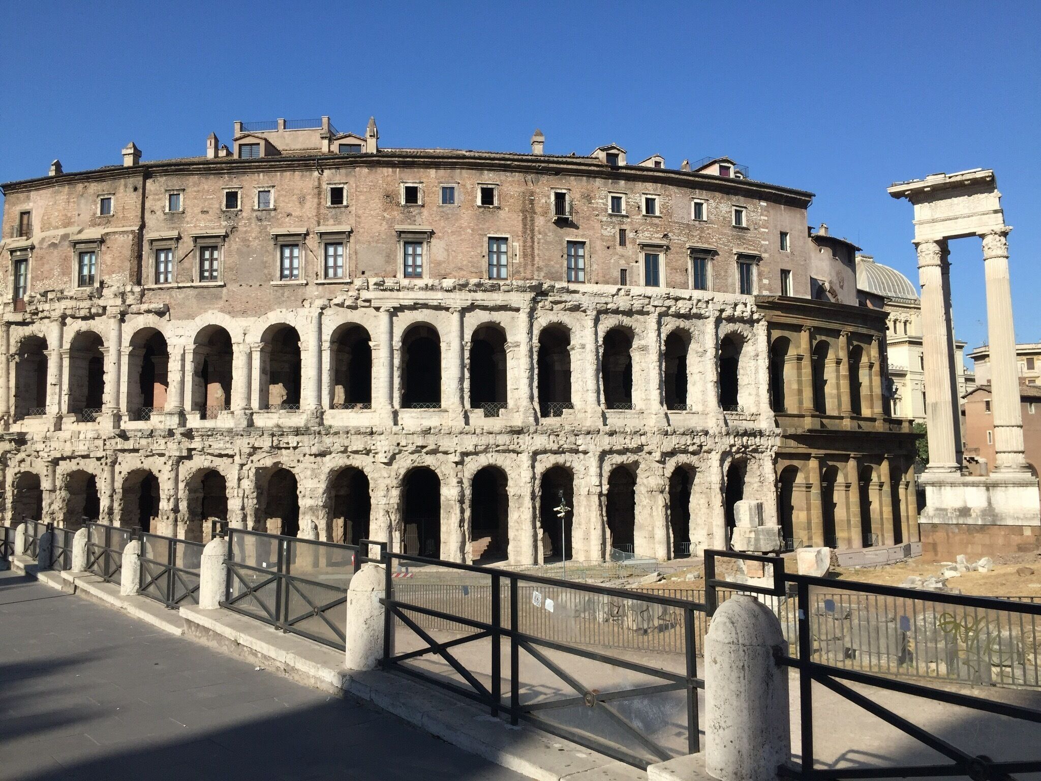 Ancient open air theatre in Rome, Italy, completed in 13 B.C.