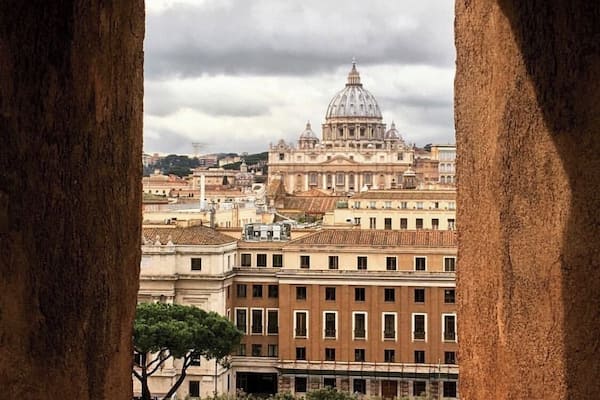 The Vatican from Castel Sant’Angelo #trovember #vatican #castelsantangelo #rome #architecture #windowviews
