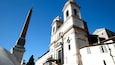 The church of the Santissima Trinità dei Monti, often called merely the Trinità dei Monti, is a Roman Catholic late Renaissance titular church in Rome, central Italy. It is best known for its commanding position above the Spanish Steps which lead down to the Piazza di Spagna. The church and its surrounding area are the responsibility of the French State.