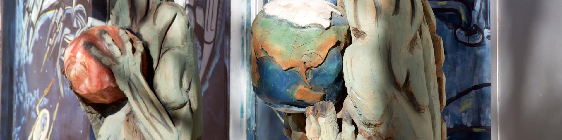 Roswell welches beinhaltet Outdoor-Kunst