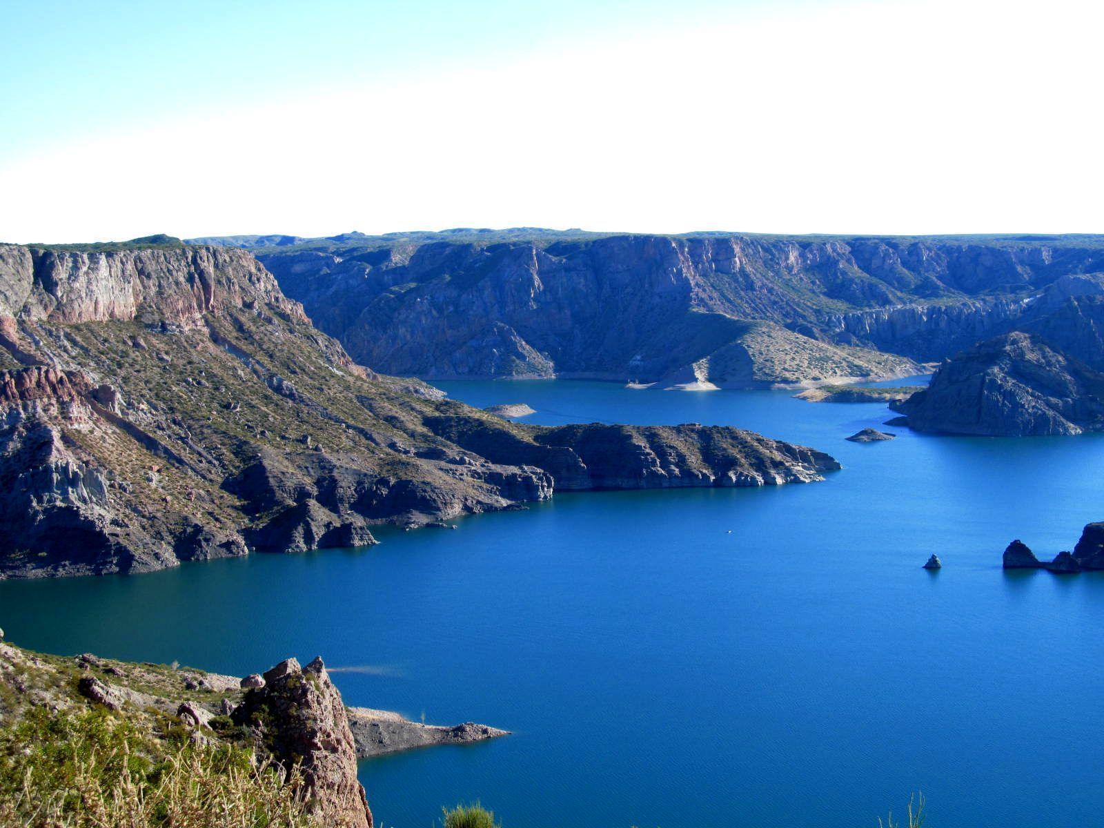 Atuel Canyon, these area is close to the third reservoir. It is an amazing beautiful place, where the water from the Atuel river is kept in a dam. 