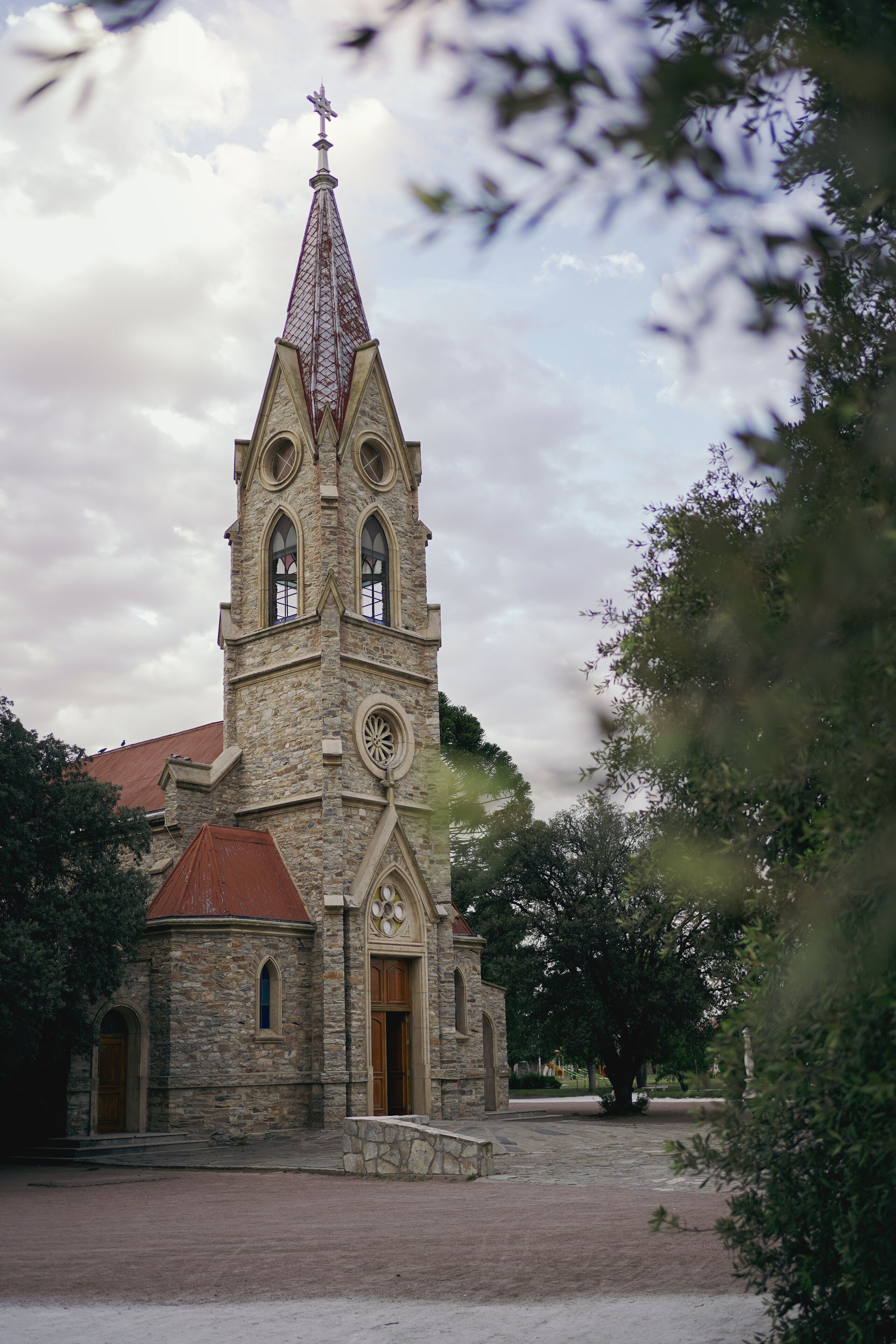 Historical church Santa Rosa de Lima of Ernesto Tornquist, Buenos Aires province, Argentina