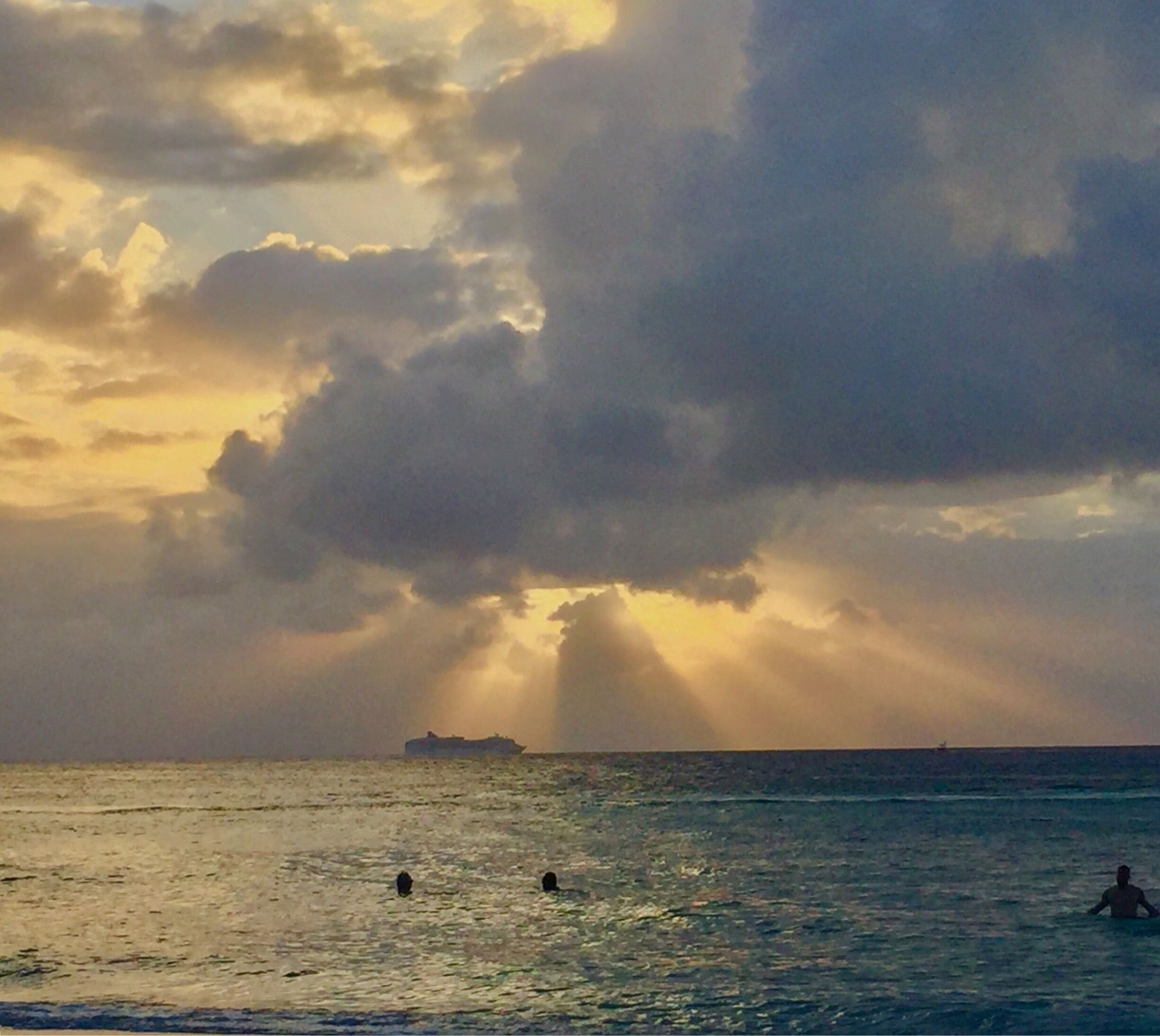 Sunset on the west end of Roatan