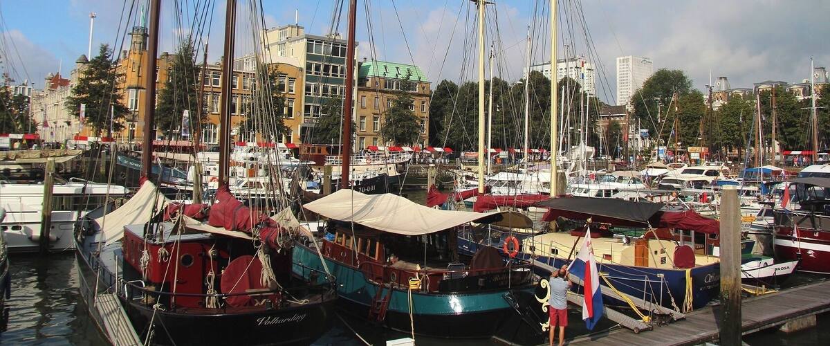 Veerhaven is a small harbor for private yachts in a historic part of the city.
http://www.veerhavenrotterdam.nl/?lang=en