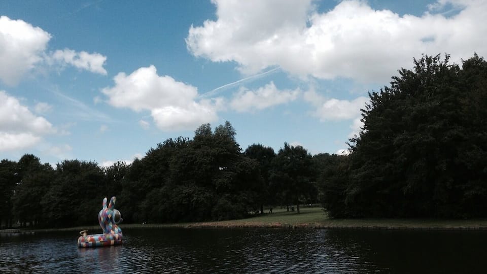 Loch Ness, modern art style.