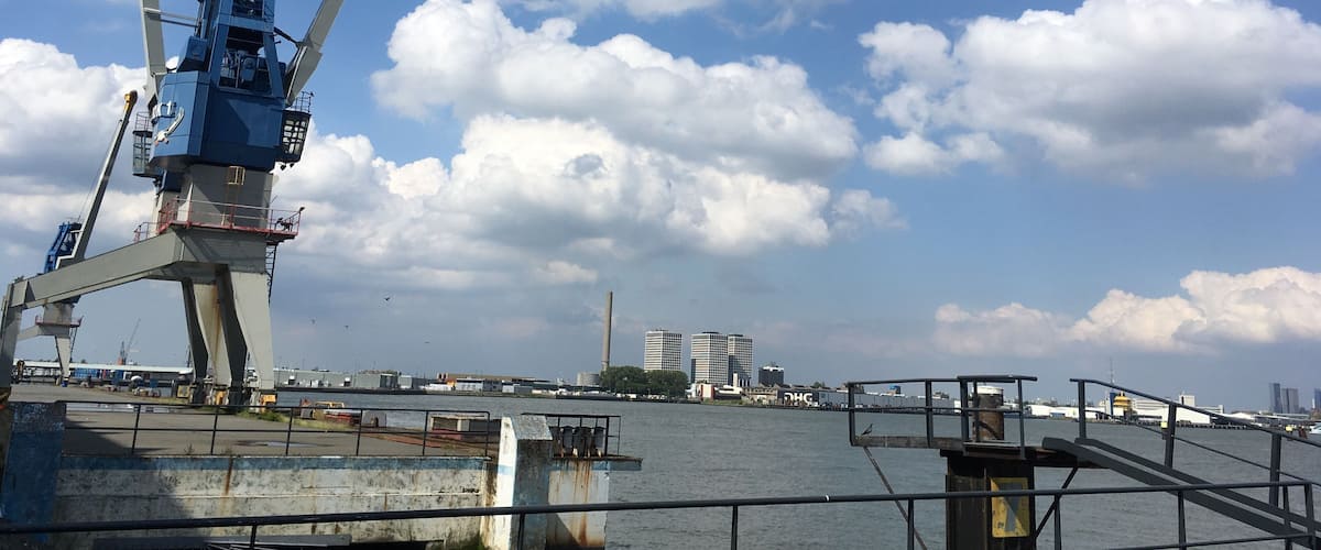 Rumor has it, it takes a full day trip on a boat, to only partly discover all there is to experience in the port of Rotterdam.
Rumor 2: in order to make the port more attractive, cranes have been designed to appear more cheerful and humanoid.