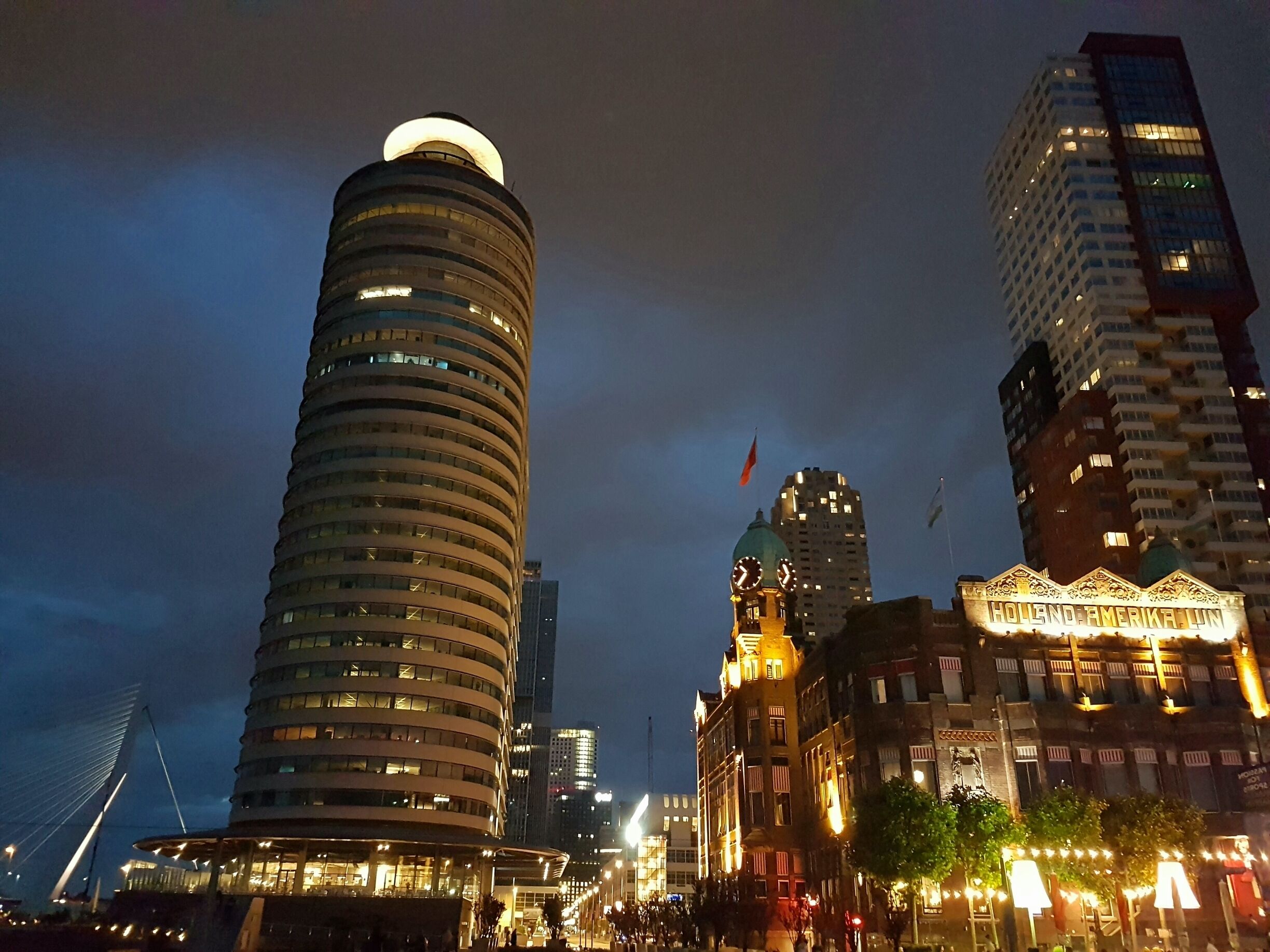 Holland Amerika building, now known as Hotel New York, where decades ago masses of emigrants left to start a life in the new world.  Stunning buildings, a tasteful mix of old and new. Rotterdam is a great place to explore.  Biggest port of Europe and good people.