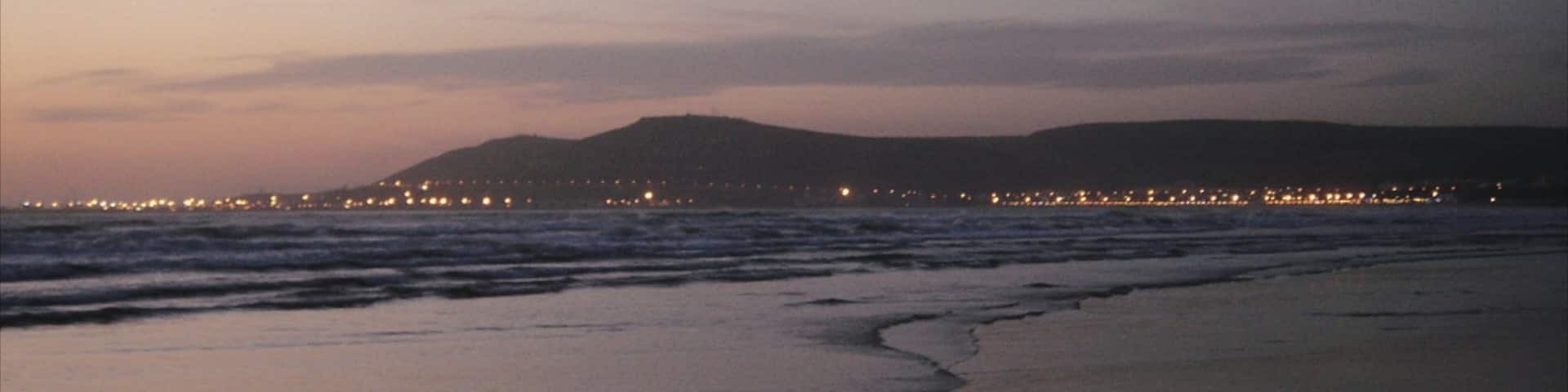 Agadir showing landscape views, a sandy beach and general coastal views