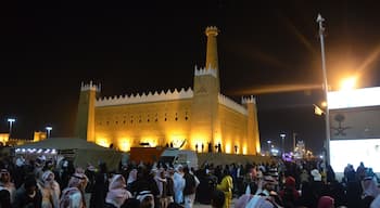 Impressive reproductions of historic buildings ar the Jenandriyah Festival