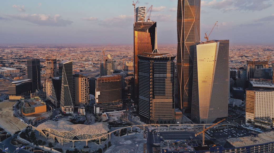 King Abdullah Financial District in Riyadh Saudi Arabia in the morning