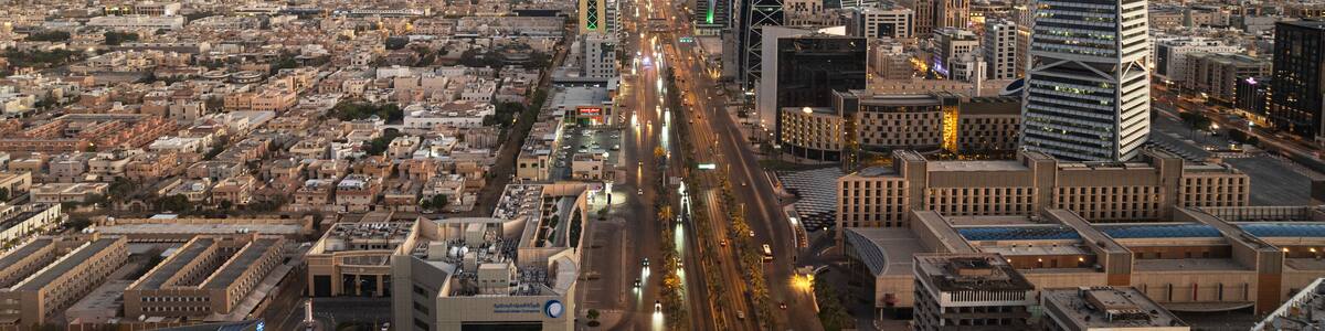 Riyadh City Aerial View Skyline