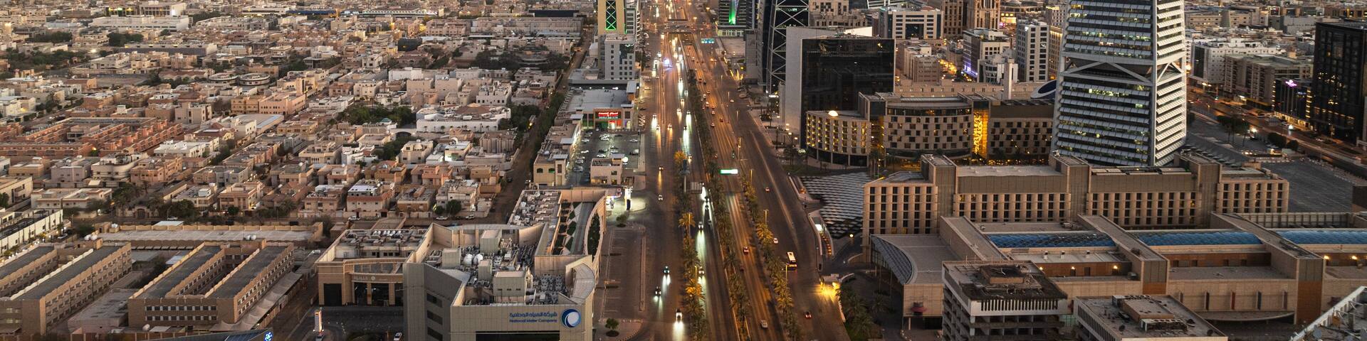 Riyadh City Aerial View Skyline