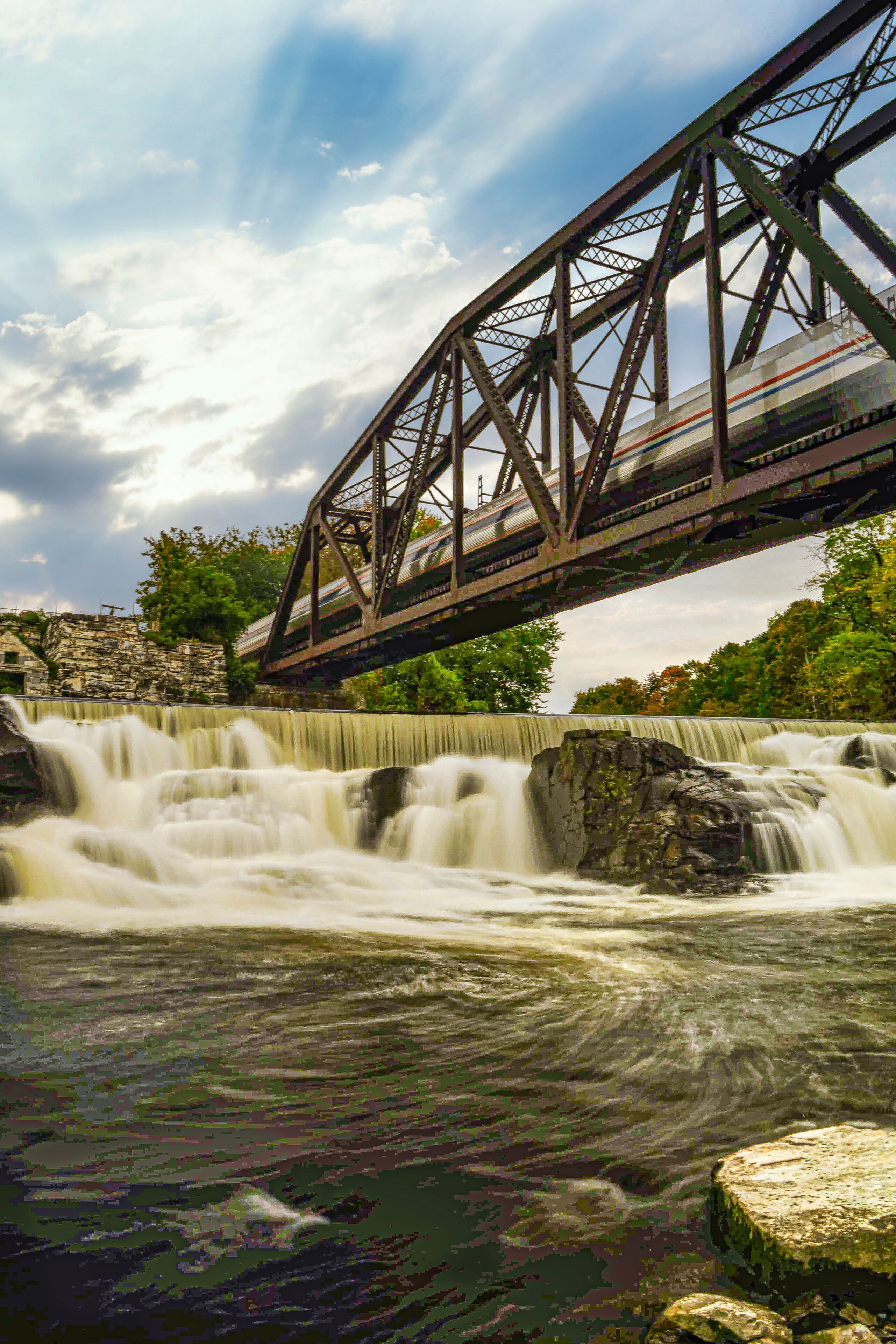 Meads Falls in Center Rutland Vermont 