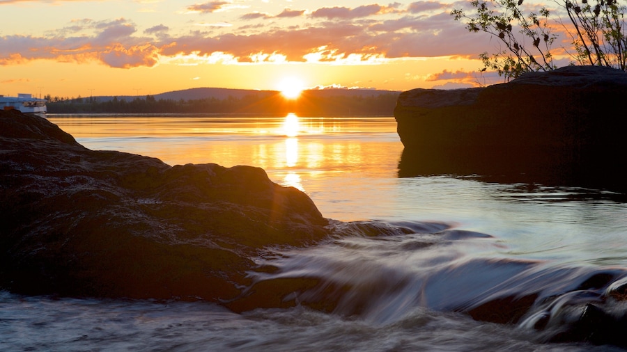 Rovaniemi Region mit einem Landschaften, Fluss oder Bach und Stromschnellen