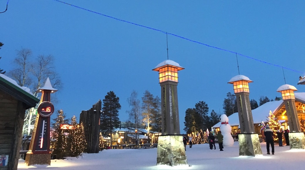 The Blue Line demarcates the Arctic Circle Line.