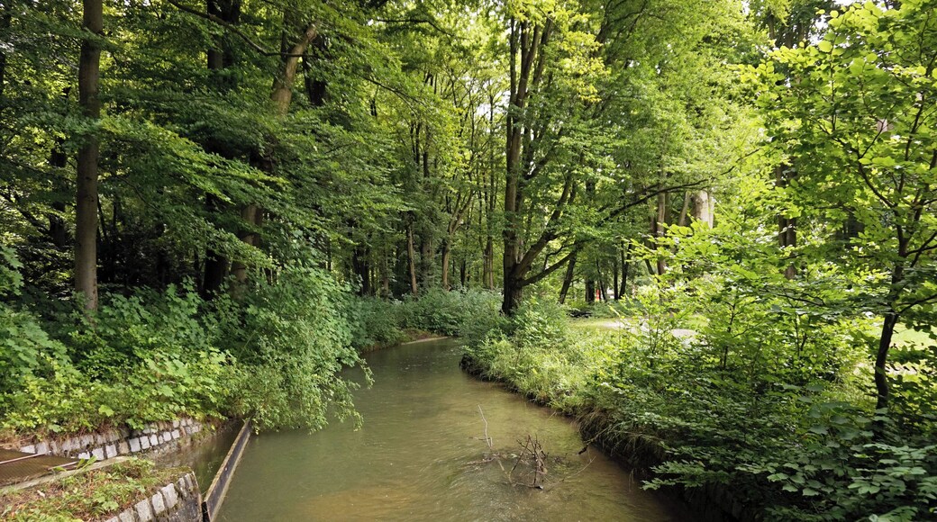 Siebenbrunner Bach in Augsburg, Germany.