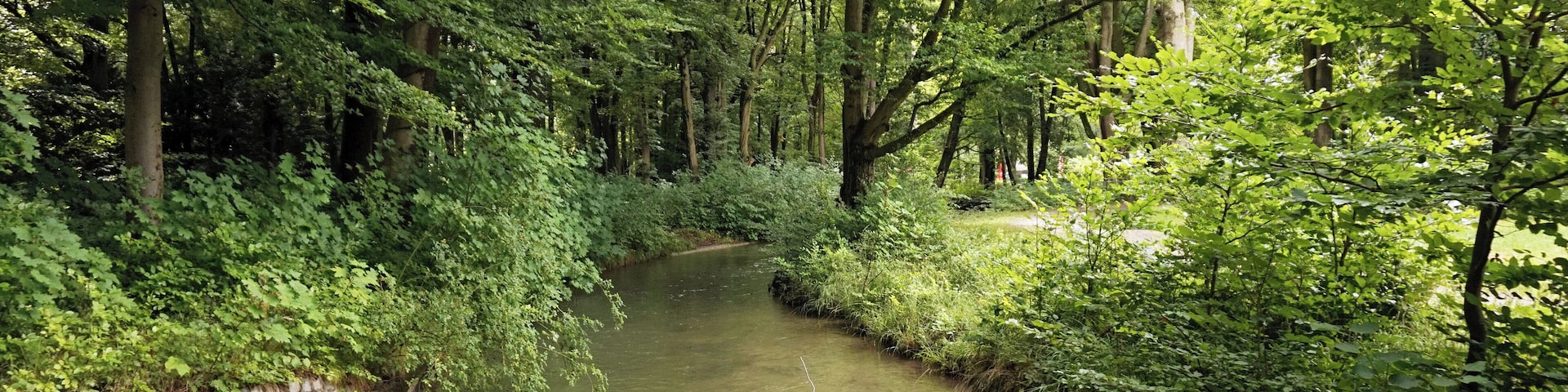 Siebenbrunner Bach in Augsburg, Germany.
