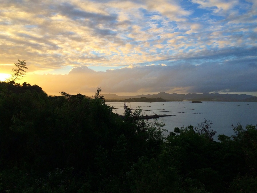 Sunrise over Culasi Port, Roxas City.