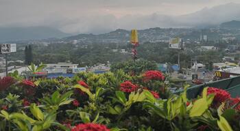Cloudy May Afternoon taken from hotel terrace.