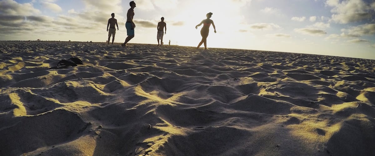 Beach soccer with the boys