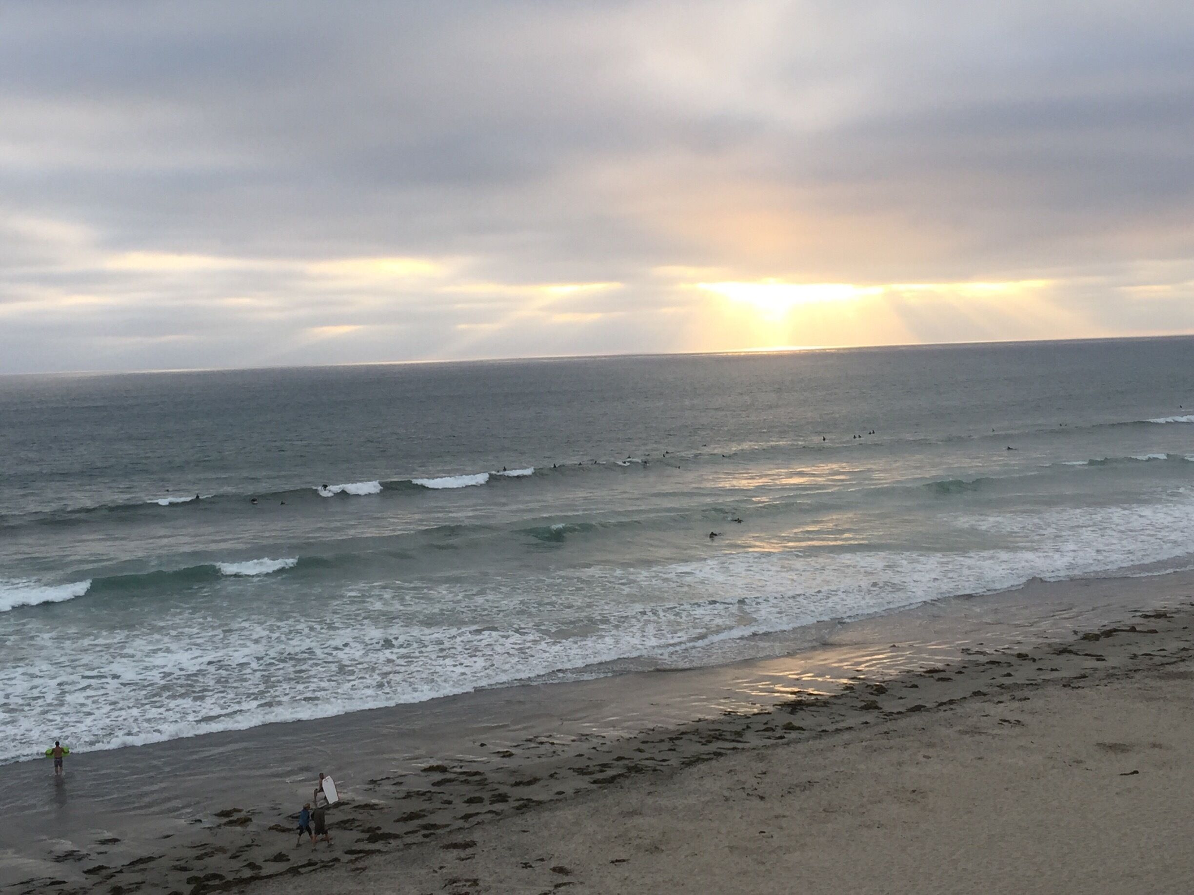 Sun goes down over the ocean in San Diego #pacific #beach #sunset #california #waterlust