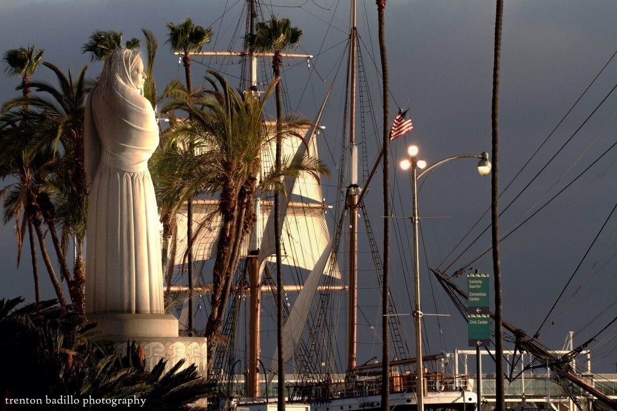 Iconic statue of San Diego city hall 