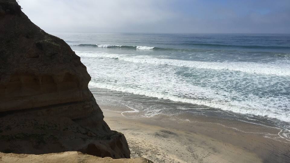 A view that is well worth the hike, from the ocean up!