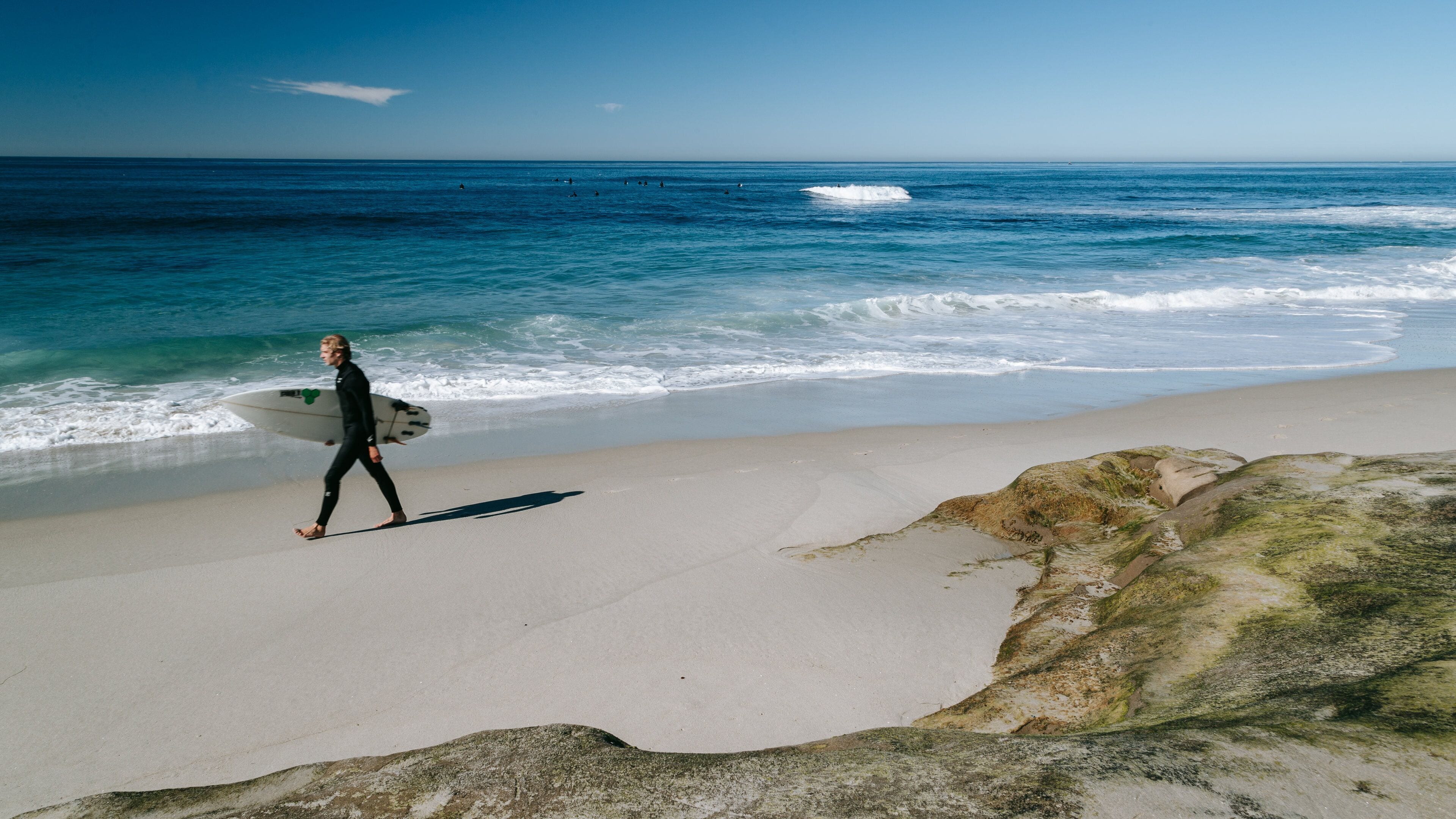 San Diego showing general coastal views, surfing and a beach