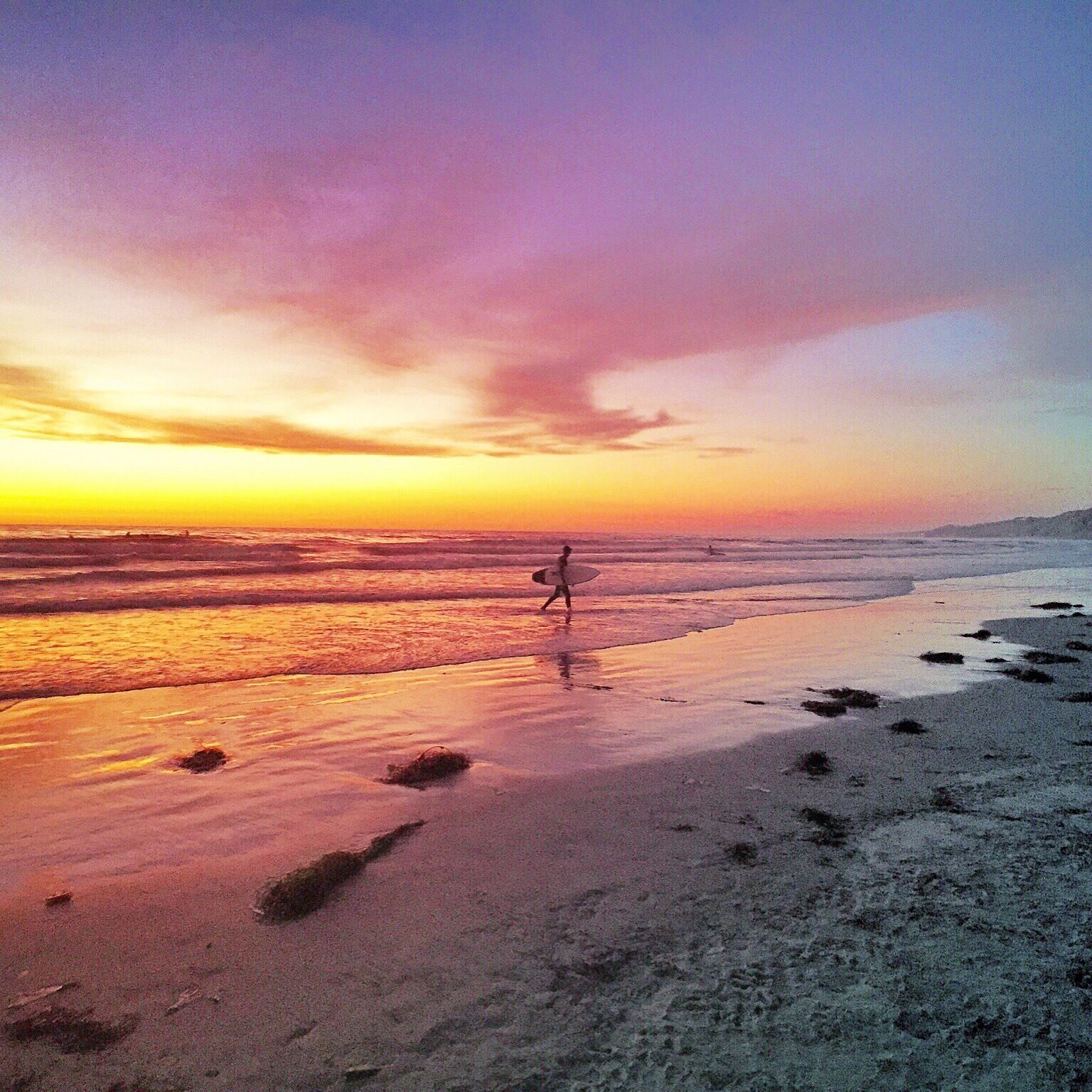 Beautiful California sunset #lajolla #goldenhour #travel #sunset #colorful