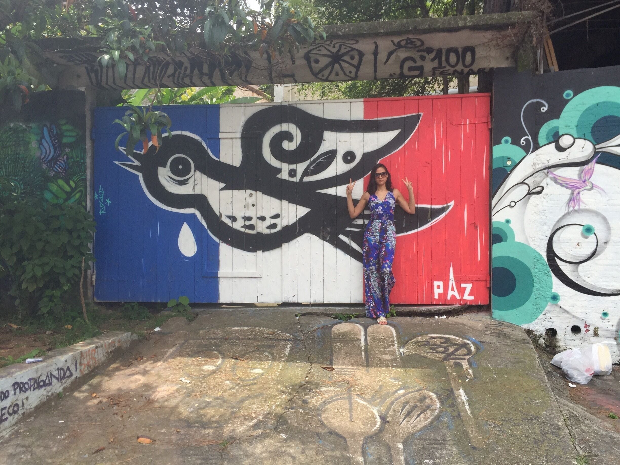 The famous graffiti alley in Villa Madelena 