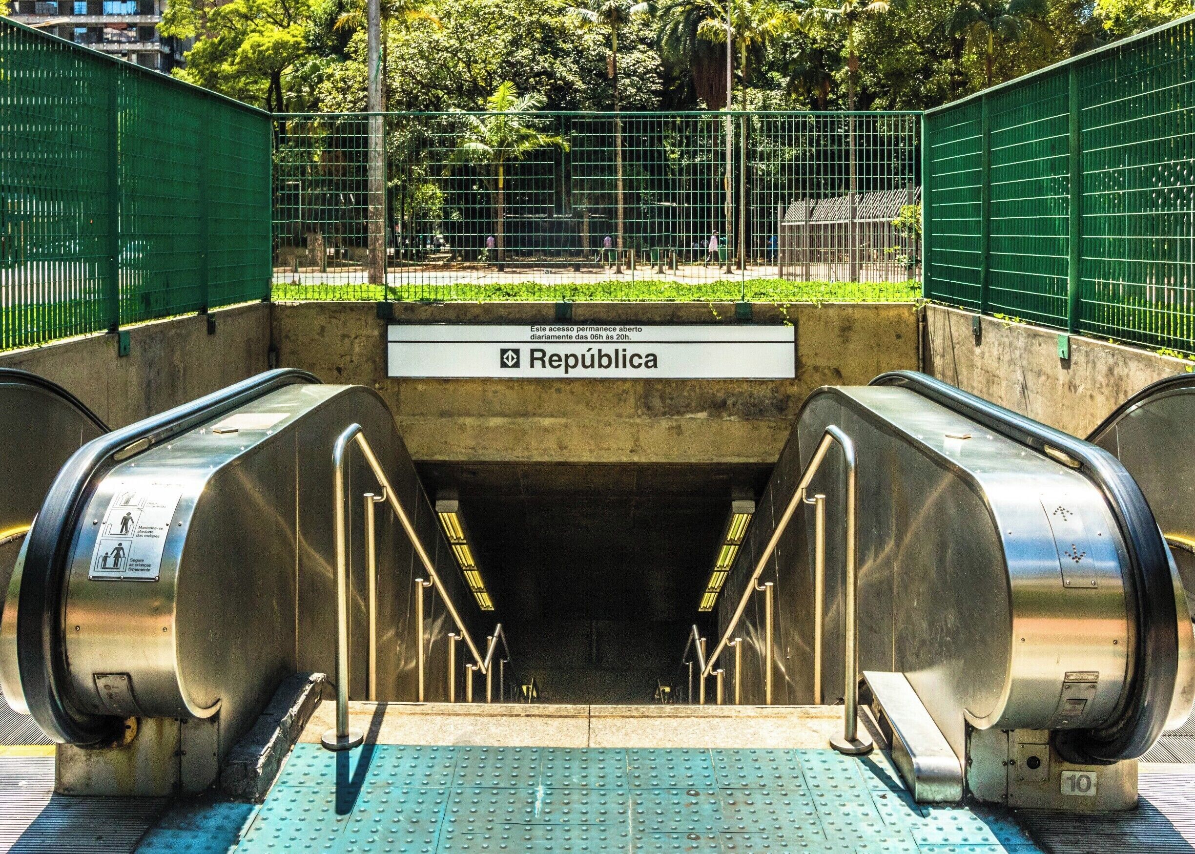 Metro station at Praça da República, São Paulo, Brazil. #BVStrove