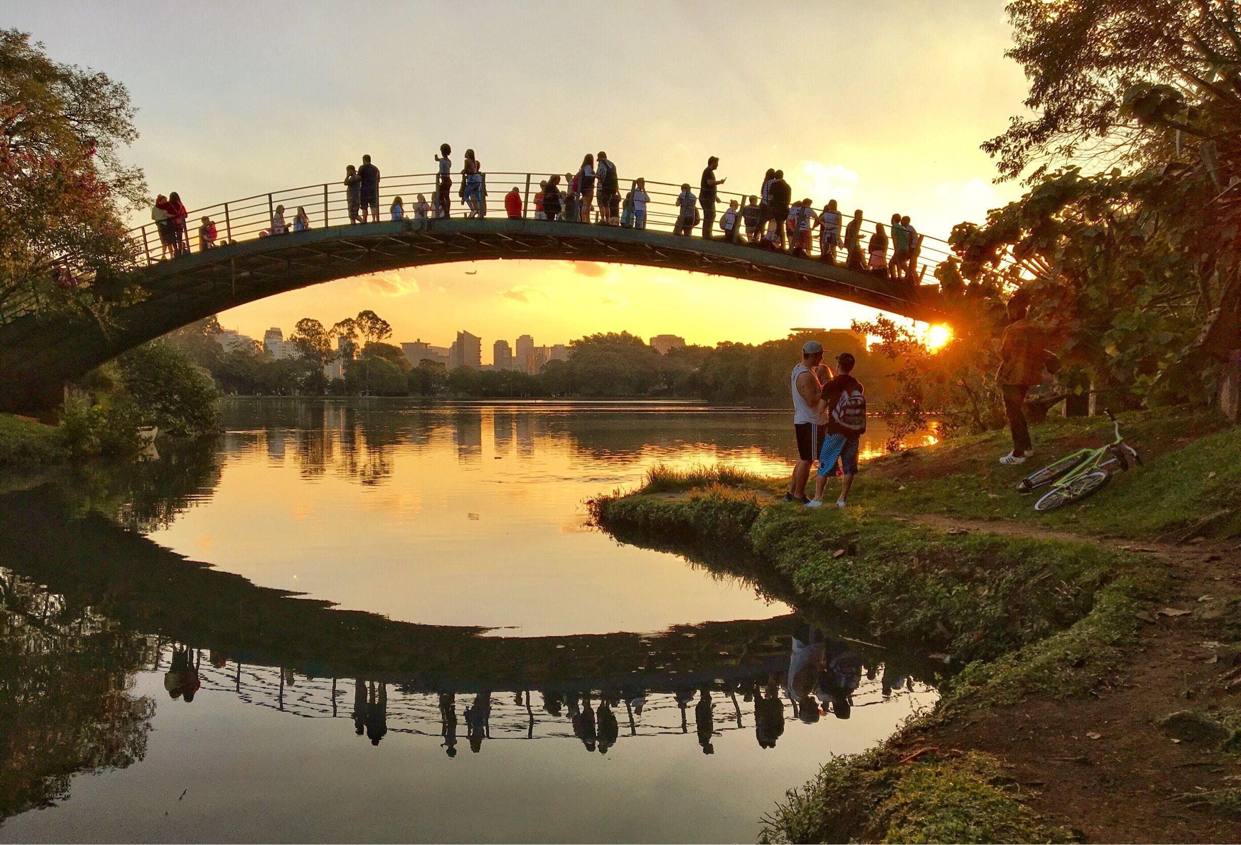 #UrbanJungle
Ibirapuera is the largest and nicest park in the city. Enjoy the sunset at the bridge.
